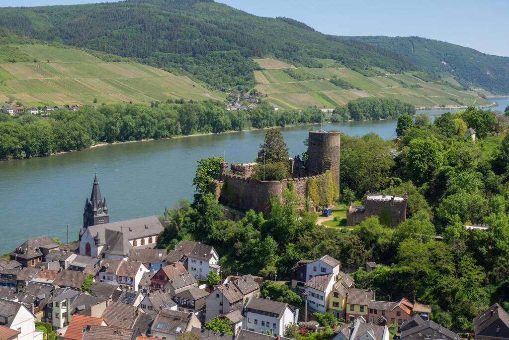 Rheintal-Ferien - 90 Qm Ferienwohnung Mit Wine & Style - Dein Urlaub Am Rhein Niederheimbach Екстер'єр фото